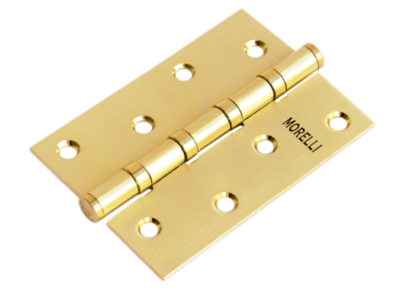 Петли стальные универсальные Morelli MS 100X70X2.5-4BB SG (матовое золото)