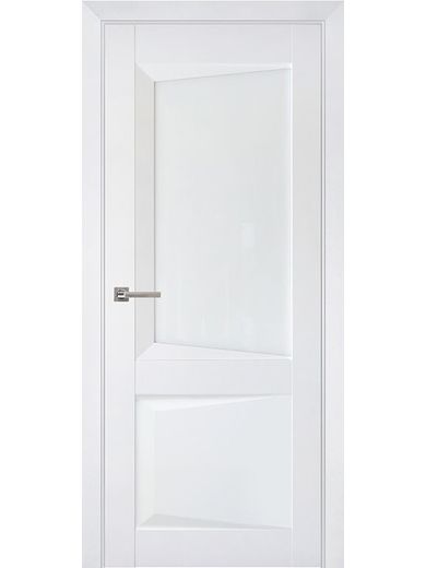 Межкомнатная дверь Uberture Perfecto 108 Barhat white стекло white