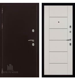 Двери Регионов Термо 3 Антик медь - LIGHT MD 003 Белый ясень