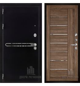 Двери Регионов Президент S1Z - LIGHT 2110 (зеркало) Серый велюр