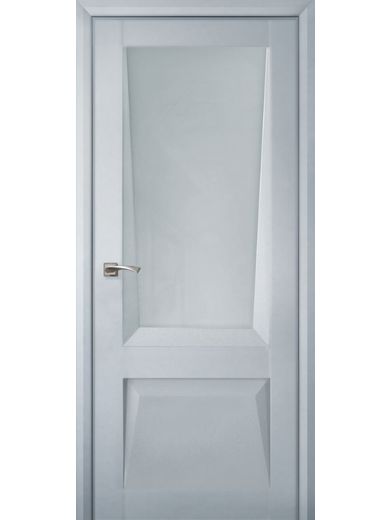 Межкомнатная дверь Uberture Perfecto 106 Barhat Light Grey стекло grey