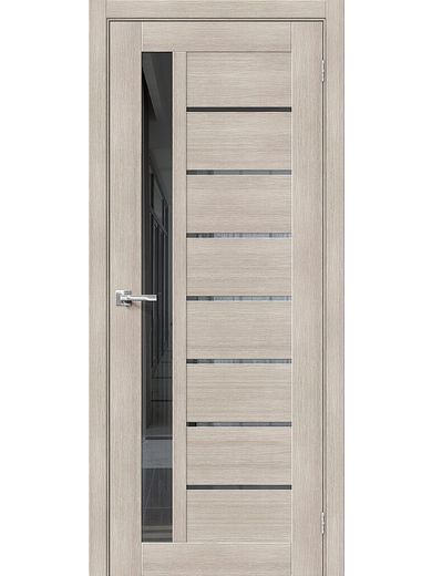 Межкомнатная дверь Bravo Браво-27 Cappuccino Melinga зеркало Mirox Grey