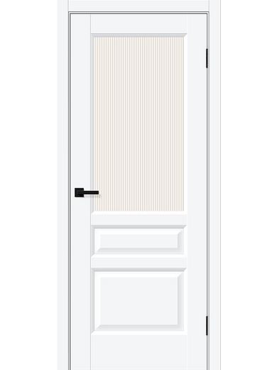 Межкомнатная дверь Bravo Неоклассик-35 White Silk Magic Moru