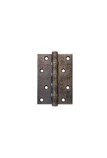 Петли универсальные с рисунком 100X70X2.5 4BB FLO ANTIC BRONZEАнтичная бронза; без короны