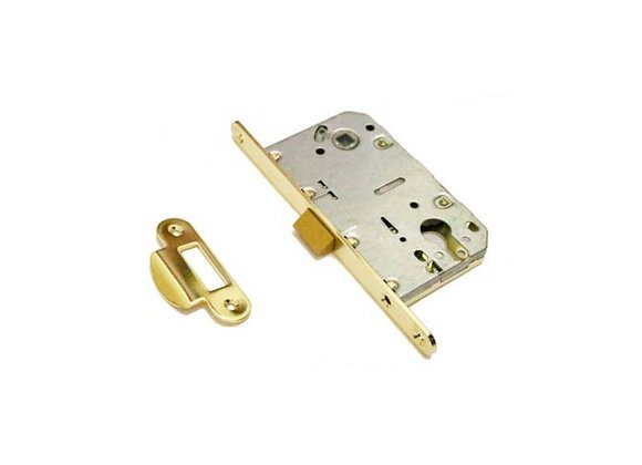Защелка под цилиндр бесшумная KEY 418 GOLD Золото