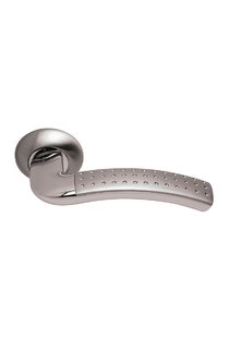 Ручка на круглой розетке SO1O 59HHP белый никель (перфорация)