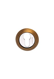 Накладка круглая на евроцилиндр CL ACF античный кофе