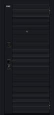 Дверь Bravo Джет-3 (RBE) Total Black/Snow Melinga снаружи фото 1