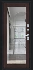 Дверь Bravo Thermo Флэш МФ/BChrome Букле черное/Wenge Melinga внутри фото 1