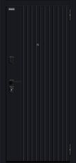 Дверь Bravo Джентл/SBlack Black Shell/White Silk снаружи фото 1